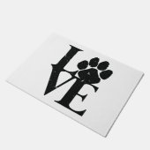 Hunde Liebe Hunde Fußmatte (Schrägansicht)