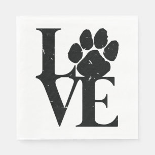 Hunde Liebe Hunde Serviette