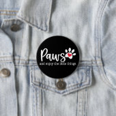Hunde-Liebe Inspiration Zitat Button (Beispiel)