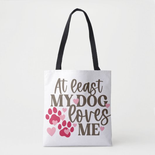 HUNDE LIEBE MICH TASCHE (Vorderseite)