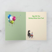 Hunde Liebe Partys Geburtstag Karte (Innenseite)
