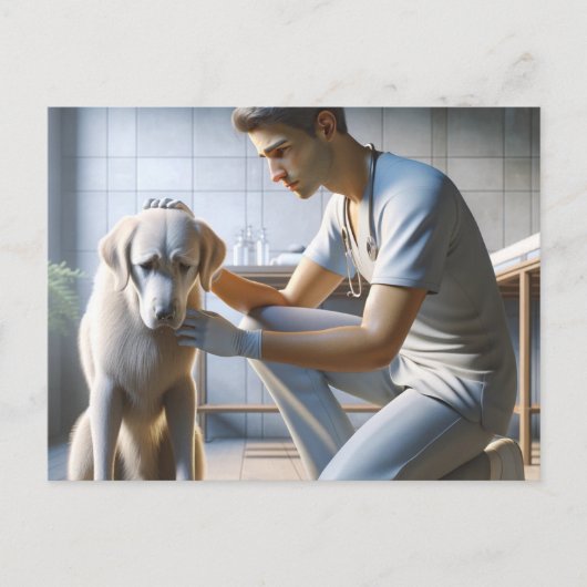 Hunde-Liebe Postkarte (Vorderseite)