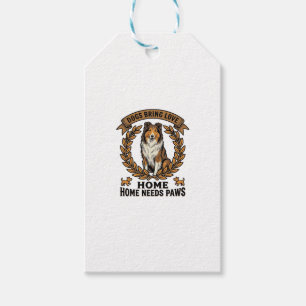 Hunde-Liebe-Shirt Vintage-Gravur Lorbeer-Design_1 Geschenkanhänger