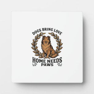 Hunde-Liebe-Shirt Vintage-Gravur Lorbeer-Design (2 Fotoplatte