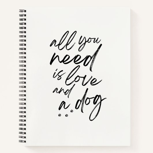 Hunde Liebe Spiral Notebook Notizblock (Vorderseite)