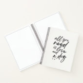 Hunde Liebe Spiral Notebook Notizblock (Innenseite)