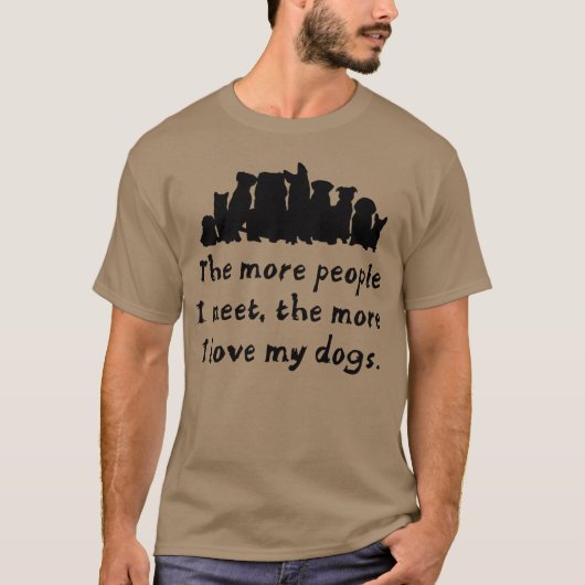 Hunde Liebe T-Shirt (Vorderseite)