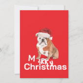 Hunde lieben Personalisierte Weihnachten Rot und W (Vorderseite)