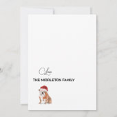 Hunde lieben Personalisierte Weihnachten Rot und W (Rückseite)