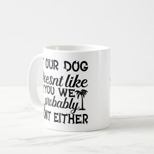 Hunde lieben Tasse | Funny Coffee Tasse | (Vorderseite Links)