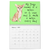 Hunde lieben Tee-Fun-Quote Kalender (Feb 2027)
