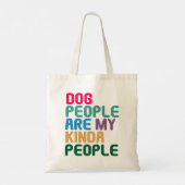 Hunde lieben Tote Bag Tragetasche (Rückseite)