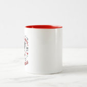 Hunde-Lieben Zweifarbige Tasse (Mittel)