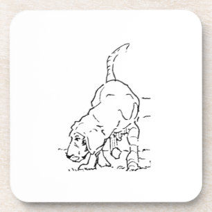 Hunde Liebhaber Erinnerung, Beagle Illustration Getränkeuntersetzer