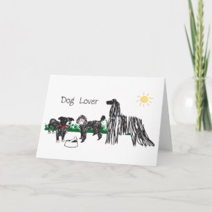 Hunde Liebhaber Gruß Karte