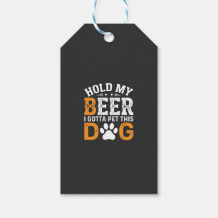 Hunde-Liebhaber halt mein Bier Geschenkanhänger