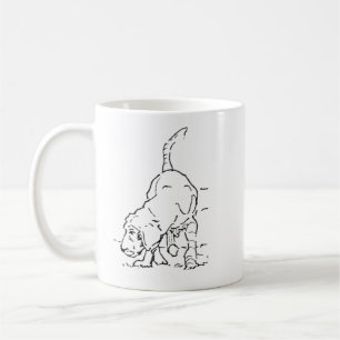Hunde-Liebhaber-Kaffeetasse, Beagle-Illustration Kaffeetasse