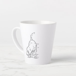 Hunde-Liebhaber-Kaffeetasse, Beagle-Illustration Milchtasse