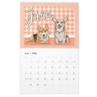 Hunde-Liebhaber-Kalender 2026 | Handgezeichnete Il Kalender