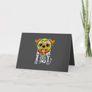 Hunde Liebhaber   Lustiges Halloween mit Bulldogge Feiertagskarte