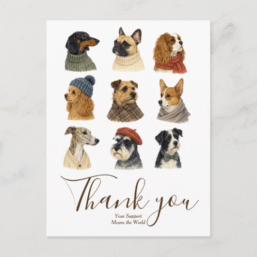 Hunde Liebhaber Pullover Gemütlich Postkarte (Vorderseite)