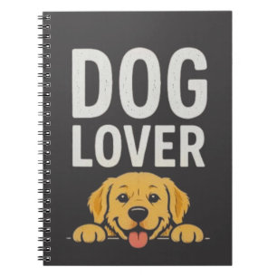 Hunde Liebhaber Süße Hunde Illustration Typografie Notizblock