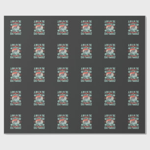 Hunde Liebhaber Zitat Vintage Husky Grafik Geschenkpapier