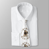 Hunde liebt Boston Terrier Gift Krawatte (Gebunden)