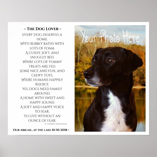 Gedicht Hund Geschenke Zazzle.de