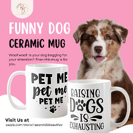 Hunde liebt "Pet Me" Keramik Tasse