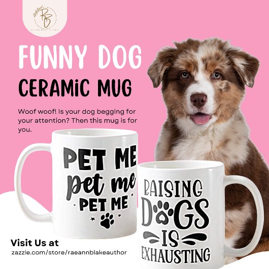 Hunde liebt "Pet Me" Keramik Tasse