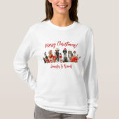 Hunde liebt Weihnachten T-Shirt (Vorderseite)