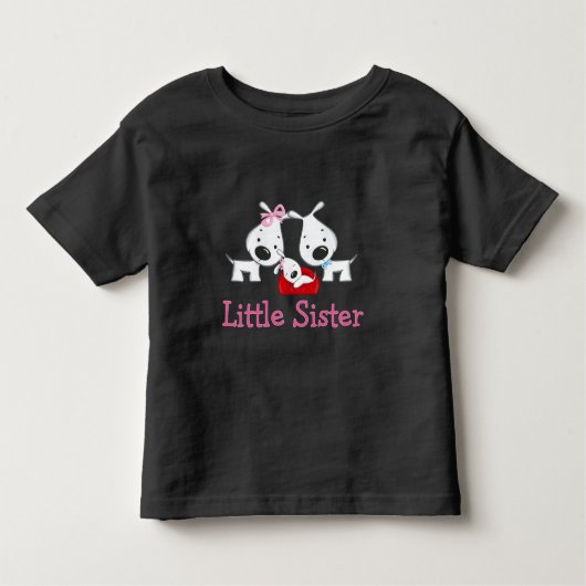 Hunde Little Sister Kleinkind T-shirt (Vorderseite)