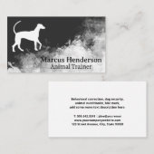 Hunde-Logo | Hintergrundtextur Visitenkarte (Vorne/Hinten)