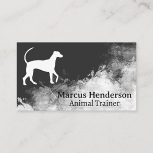 Hunde-Logo Hintergrundtextur Visitenkarte