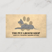 Hunde-Logo-Visitenkarte Visitenkarte (Vorderseite)