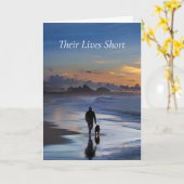 Hunde Loss Beileid Beileid Wanderhund Karte (Gelbe Blume)