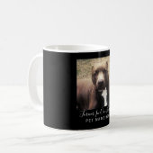 Hunde Loss Pet Memorial Foto Schwarz Personalisier Kaffeetasse (Vorderseite Links)