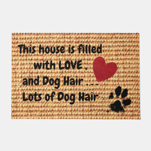 Hunde Lover Floor mat - Liebe und viele Hundehaare Fußmatte