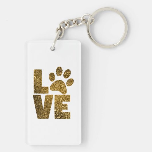 Hunde-Lover-Foto mit Namen Schlüsselanhänger (Rückseite)