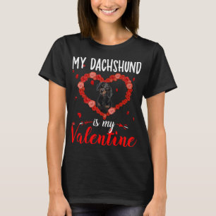 Hunde-Lover-Geschenk - Meine Dackel ist mein Valen T-Shirt