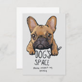 Hunde Lover Hunde Privatsphäre Space Dankeskarte (Vorne/Hinten)