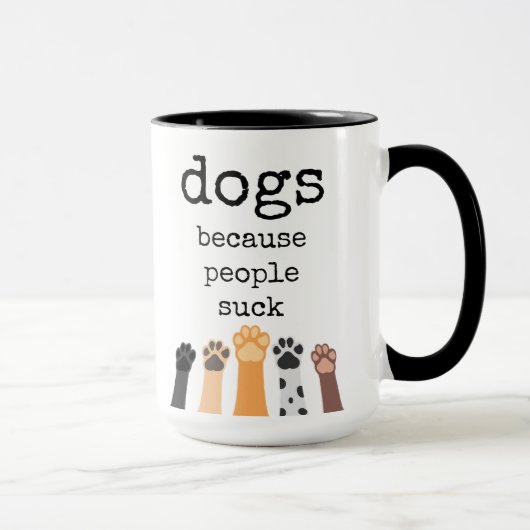 Hunde Lover, Hundebonat, lustig, Kaffee-Tasse Tasse (Rechts)