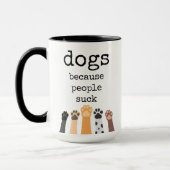 Hunde Lover, Hundebonat, lustig, Kaffee-Tasse Tasse (Links)