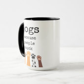 Hunde Lover, Hundebonat, lustig, Kaffee-Tasse Tasse (Vorderseite Links)