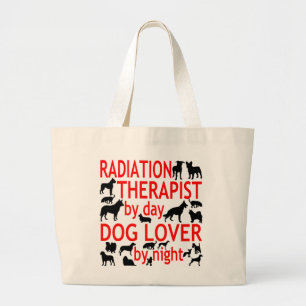 Hunde-Lover-Strahlentherapeut Jumbo Stoffbeutel