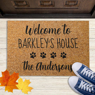 Hunde Lover Welcome Doormat - Hundepflaster drucke Fußmatte