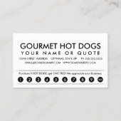 Hunde. Loyalitätskarte Treuekarte (Rückseite)