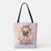 Hunde lügen nie über Liebe Chihuahua Tote Bag Tasche (Rückseite)