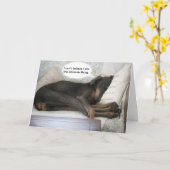 Hunde lustig machen gut Karte (Gelbe Blume)